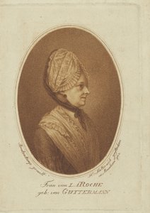 Sophie von La Roche, z domu Gutermann von Gutershofen 1730-1807, 1782. autorstwa Heinrich Sintzenich