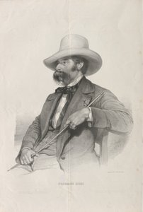 Portret kompozytora Federico Ricciego 1809-1877 , 1853. autorstwa Heinrich Stohl
