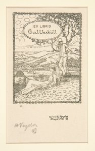 Ekslibrisy autorstwa Heinrich Vogeler