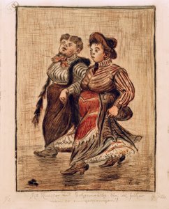 Dwie dziewczyny z ulicy autorstwa Heinrich Zille