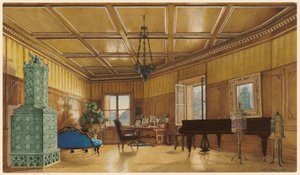 Sala Muzyczna Arcyksiężnej Małgorzaty, księżnej Saksonii w Schloss Ambras autorstwa Heinrich von Förster