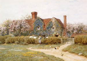 Dom Buckinghamshire w Penstreet autorstwa Helen Allingham