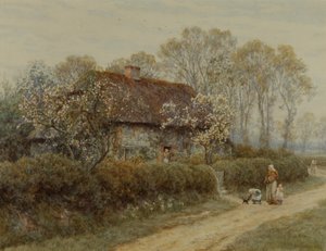 Domek przy bramie Freshwater autorstwa Helen Allingham