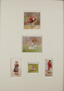 Pięć szkiców (akwarela na papierze) autorstwa Helen Allingham