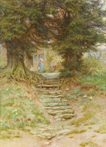 Wiosna w Crocken Hill, Kent (toaleta na papierze) autorstwa Helen Allingham