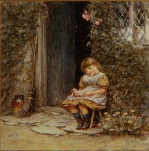 Ulubiona lalka autorstwa Helen Allingham