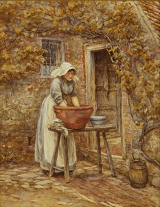 Dzień prania, autorstwa Helen Allingham