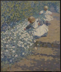Zbieranie kwiatów, ok. 1912 autorstwa Helen Galloway McNicholl