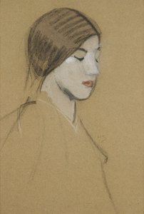 Głowa dziewczynki autorstwa Helene Schjerfbeck