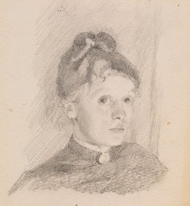 Autoportret, 1880-1884. autorstwa Helene Schjerfbeck