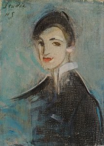 Śpiewaczka w czerni autorstwa Helene Schjerfbeck