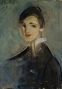 Piosenkarka w czerni, 1916-1917. autorstwa Helene Schjerfbeck