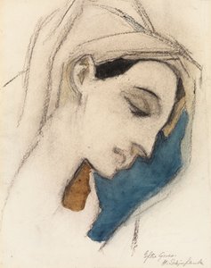 Matka Boska, według El Greco autorstwa Helene Schjerfbeck