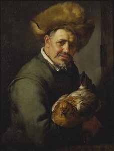 Starzec z kurą, 1630