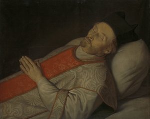 Portret Joannes Putkamer (1600-1671) na łożu śmierci