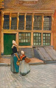 Powrót z Rynku, ok. 1902 autorstwa Hendrick Cassiers