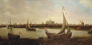 Widok Haarlemu od północy (olej na płótnie) autorstwa Hendrick Cornelisz. Vroom