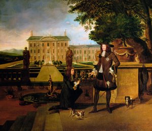 Jan Róża, Królewski Ogrodnik, wręcza Karolowi II ananasa, XVII w.