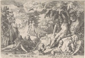 Złoty wiek Metamorfozy Owidiusza (tytuł serii) autorstwa Hendrick Goltzius (workshop of)