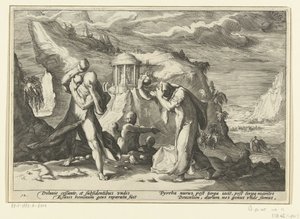 Deucalion i Pyrrha tworzą nową rasę ludzką Metamorfozy Owidiusza (tytuł serii)