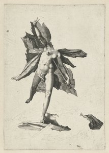 Pyramus i Thisbe autorstwa Hendrick Goltzius (workshop of)