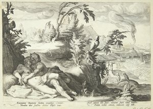 Apollon i Koronis autorstwa Hendrick Goltzius