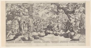 Ślub Kupidyna i Psyche autorstwa Hendrick Goltzius