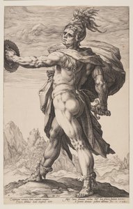 Kalpurniusz, z "Bohaterów rzymskich autorstwa Hendrick Goltzius