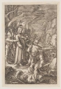 Chrystus wzięty do niewoli, z filmu Pasja autorstwa Hendrick Goltzius