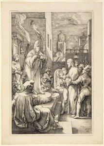 Chrystus przed Kajfaszem autorstwa Hendrick Goltzius