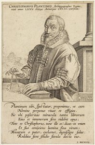 Christopher Plantin autorstwa Hendrick Goltzius