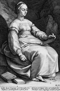 Klio autorstwa Hendrick Goltzius