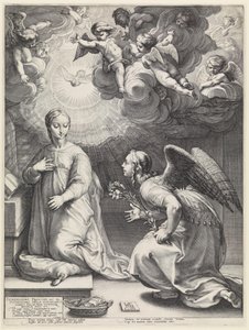 Zwiastowanie autorstwa Hendrick Goltzius