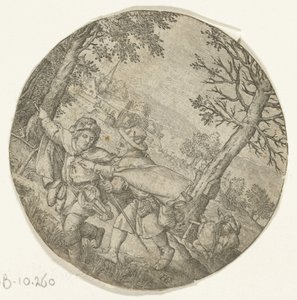 Ślepy prowadzi ślepego autorstwa Hendrick Goltzius