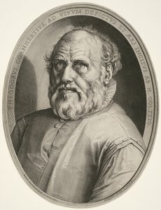 Dirck Volckertsz. Coornhert (bez ramki) autorstwa Hendrick Goltzius