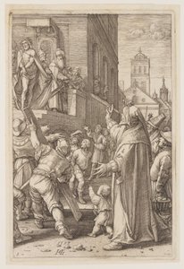 Ecce Homo, z Pasji autorstwa Hendrick Goltzius
