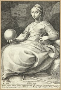 Erato autorstwa Hendrick Goltzius