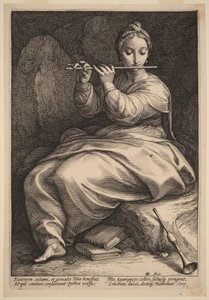 Euterpe autorstwa Hendrick Goltzius