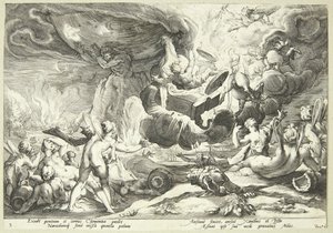 Upadek Faetona autorstwa Hendrick Goltzius