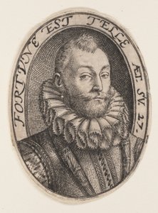 Gerrit Dircksz. lub Claes Stefensz. van Heussen autorstwa Hendrick Goltzius