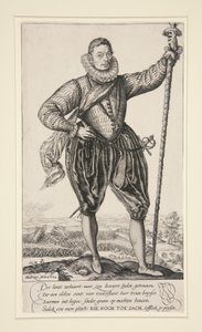 Gerrit de Jong (lub Stojący Szczupak) autorstwa Hendrick Goltzius