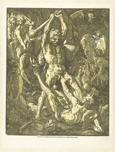 Hercules en Cacus autorstwa Hendrick Goltzius