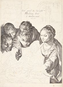 Pokłon pasterzy autorstwa Hendrick Goltzius