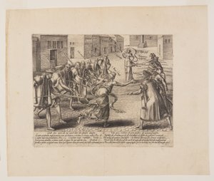 Imperiled Litigation, z Litis Abusus (Nadużycia prawa) autorstwa Hendrick Goltzius