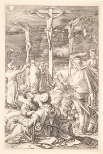 Jezus na krzyżu autorstwa Hendrick Goltzius
