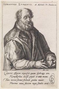 Johannes Zurenus (1517–1591) autorstwa Hendrick Goltzius