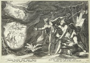 Jowisz i Io autorstwa Hendrick Goltzius