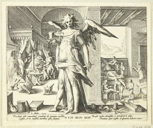 Lekarz jako anioł autorstwa Hendrick Goltzius