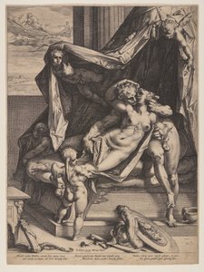 Mars i Wenus autorstwa Hendrick Goltzius