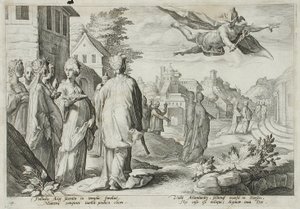 Merkury zakochany w Herse, córce Kekropsa autorstwa Hendrick Goltzius